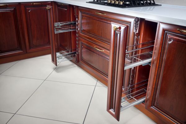 Cherry Cabinet Refacing in Grapevine